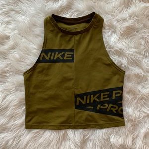 Nike pro crop tank top